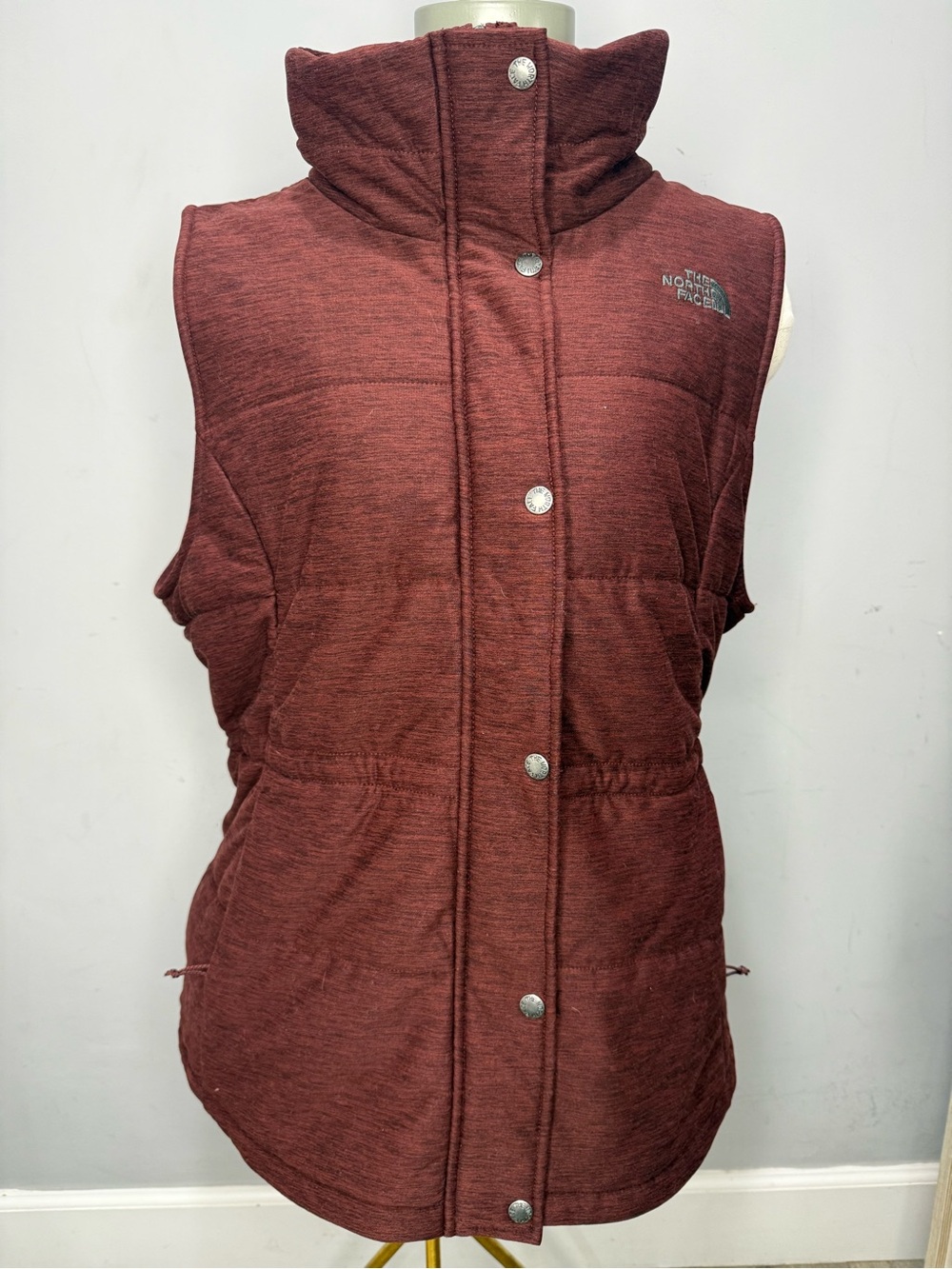 The North Face Women's Quilted Vest in Deep Maroon